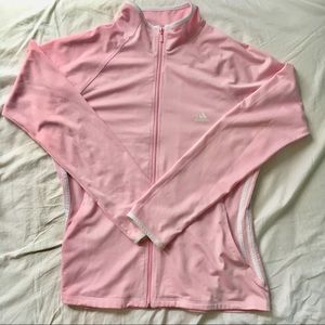 Pastel Pink Adidas Track Jacket